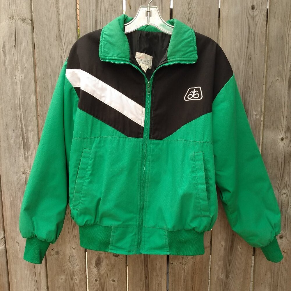 Vintage Pioneer Seed Jacket Size Medium Insulated Farmer Coat 48" Chest